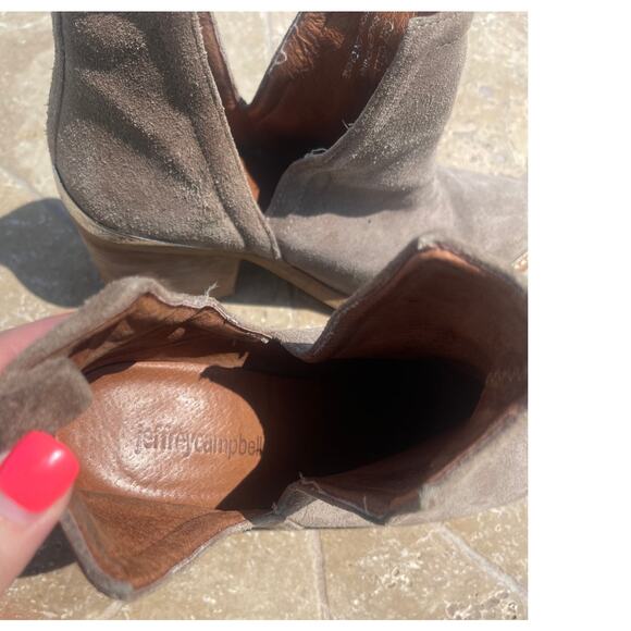 Jeffrey Campbell Ankle Booties Suede Ankle Booties w/ silver detail - 6.5 - Picture 9 of 9